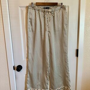 Zara Silk Wide-Leg Pants